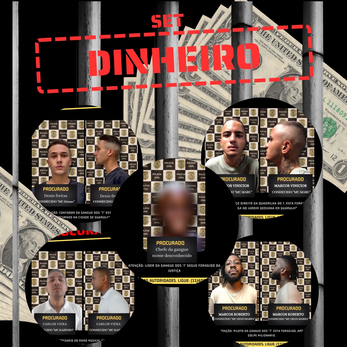 Set Dinheiro (feat. Mc Kazinho Sp & Valtinho mc) - Single by Mc Marc, Mc Nego Marks & Denão Mc album cover