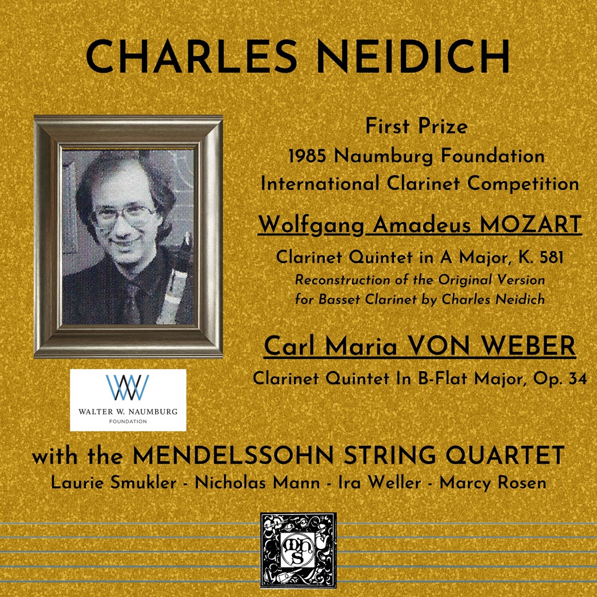 The Naumberg Recordings, 1980-2001: The Instrumentalists, Vol. 4 - Charles Neidich by Charles Neidich album cover