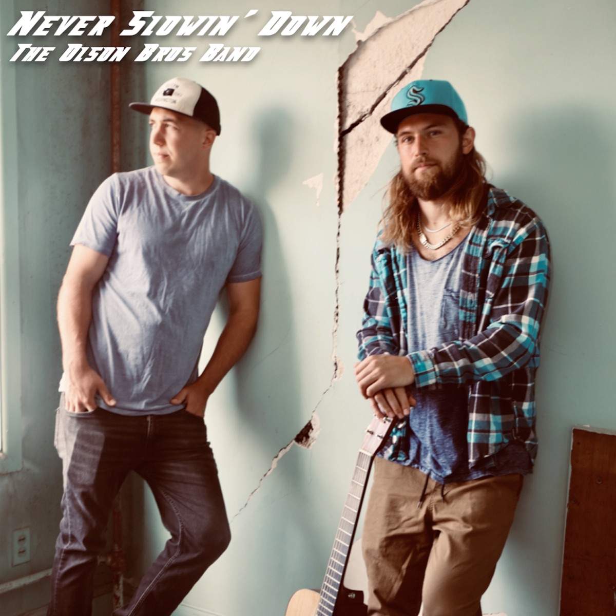 Never Slowin' Down - Single by The Olson Bros Band album cover