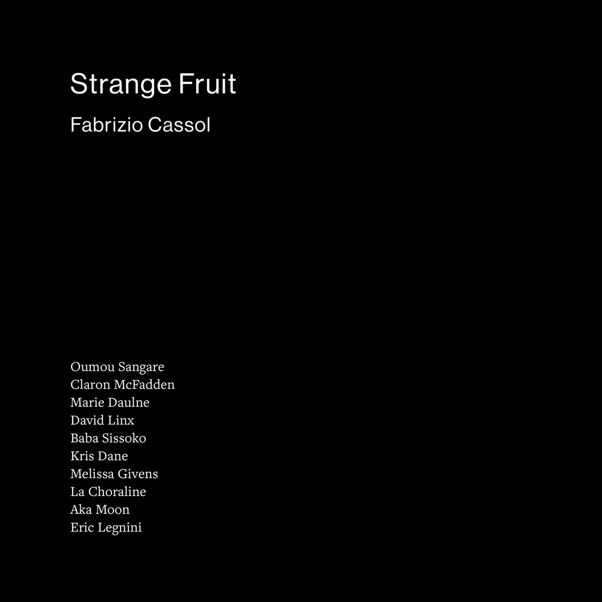Strange Fruit by Fabrizio Cassol album cover