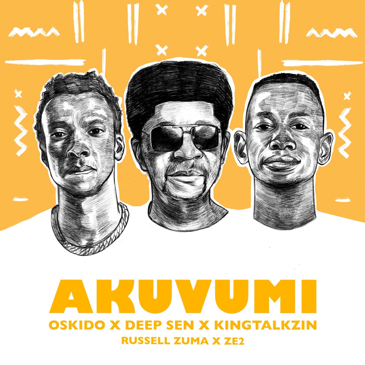 Akuvumi (feat. Russell Zuma & Ze2) - Single by Deep Sen, OSKIDO & KingTalkzin album cover