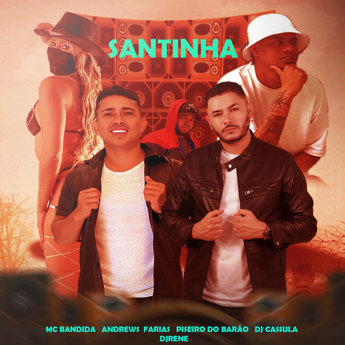 Santinha - Single by Andrews Farias, piseiro do barão, DJ Cassula & Mc bandida album cover