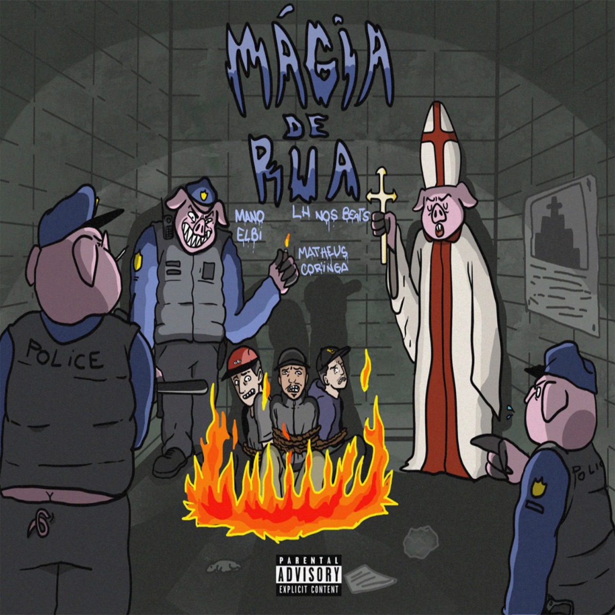 Magia de Rua (feat. Matheus Coringa) - Single by Mano Elbi & Lhnosbeats album cover
