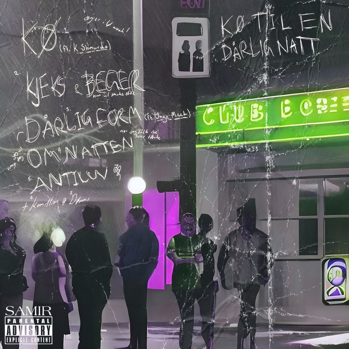 Kø til en dårlig natt by Samir album cover