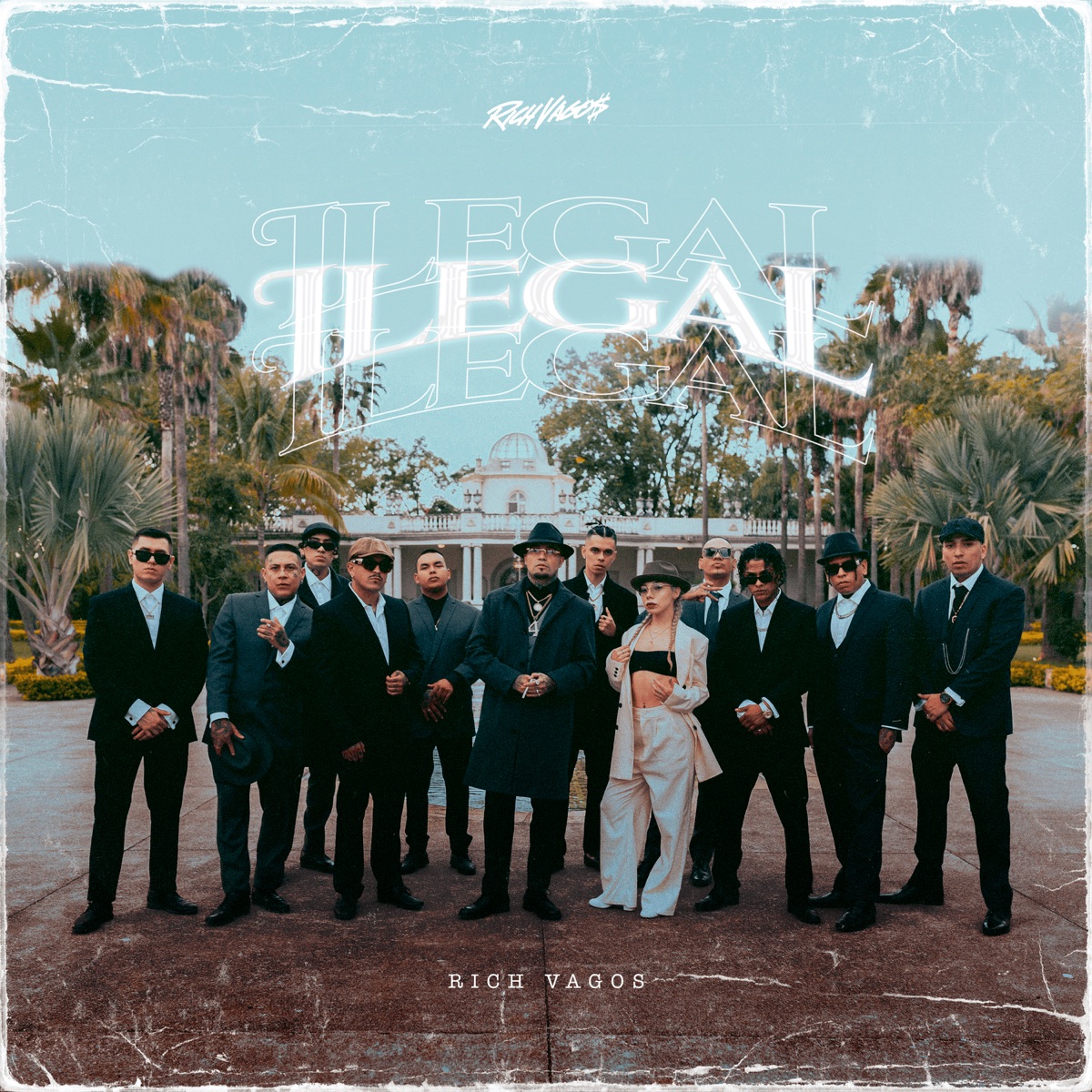 Ilegal - Single by Rich Vagos, Gera MX, Denilson, Bipo Montana, OPYI, Teeam Revolver, Jay Romero & Geassassin album cover