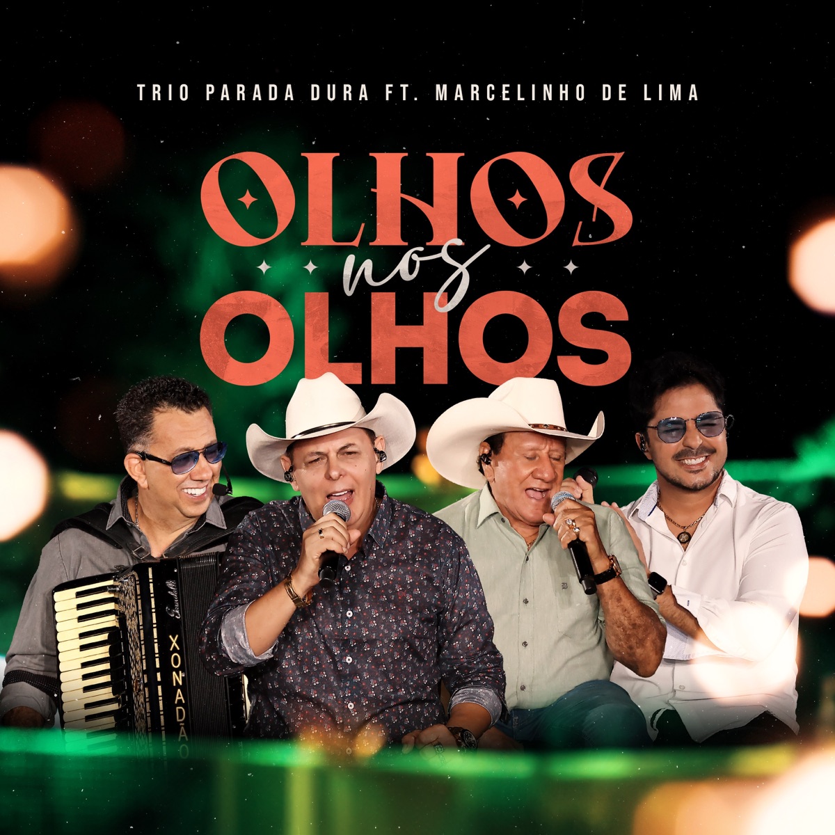 Olhos Nos Olhos (Ao Vivo) - Single by Trio Parada Dura & Marcelinho De Lima album cover