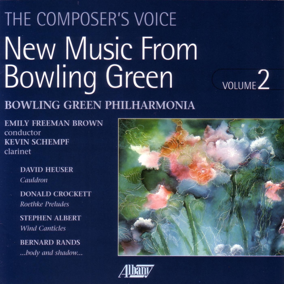 New Music from Bowling Green, Vol. II by Bowling Green Philharmonia, Emily Freeman Brown & Kevin Schempf album cover