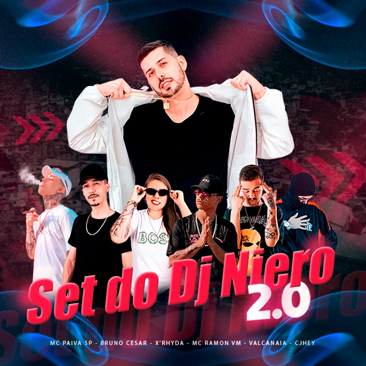 Set DJ Niero 2.0 (feat. x'rhyda, MC RAMON VM, Cjhey, Bruno César & Ana Clara Souza Peterle) - Single by dj niero, MC Paiva & Valcanaia album cover
