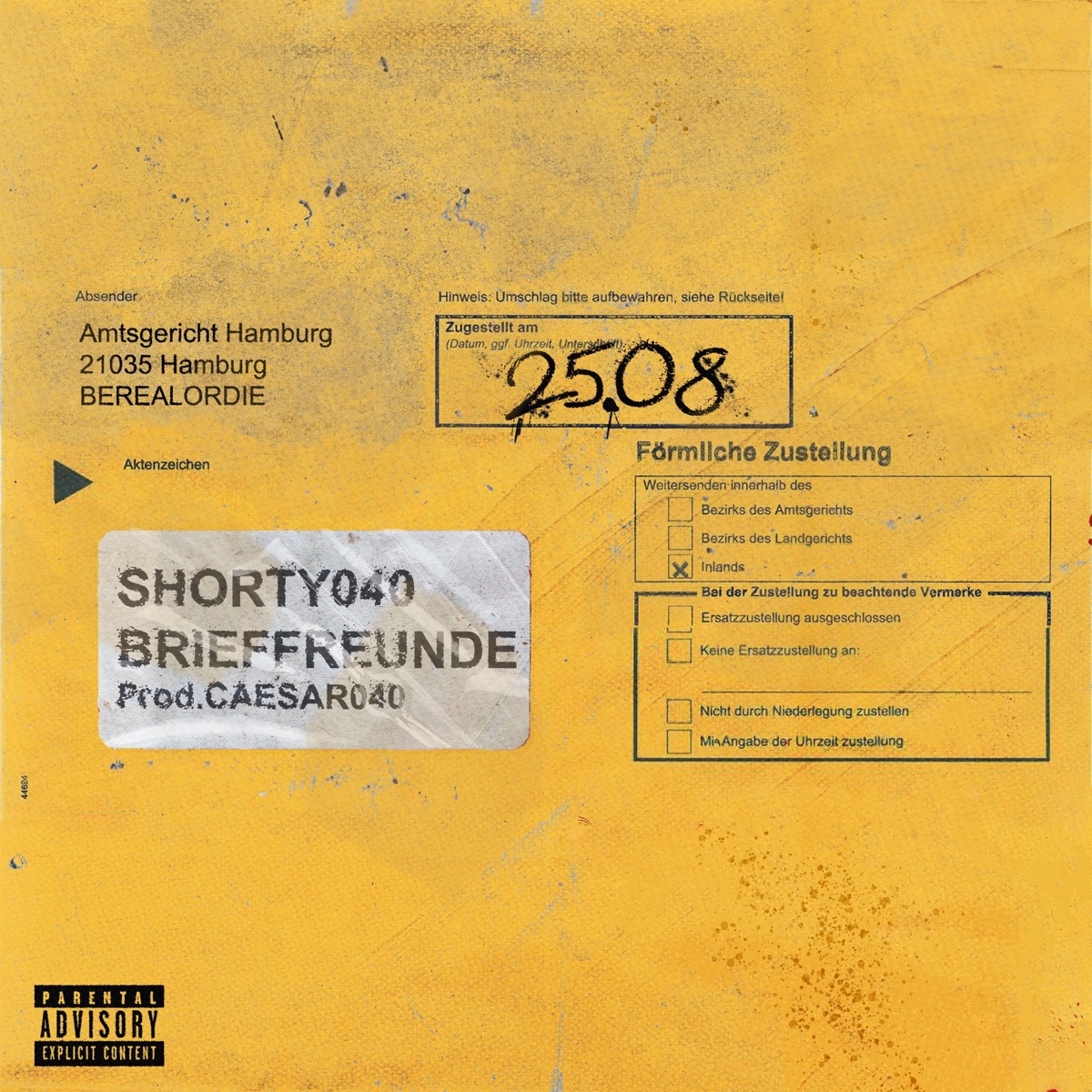 Brieffreunde - Single by Shorty040 & berealordie album cover