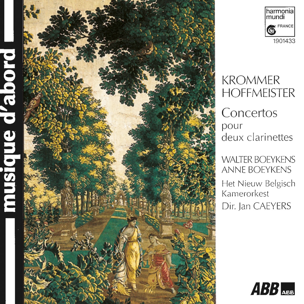 Krommer & Hoffmeister: Clarinet Concertos by Walter Boeykens, Anne Boeykens & Jan Caeyers album cover