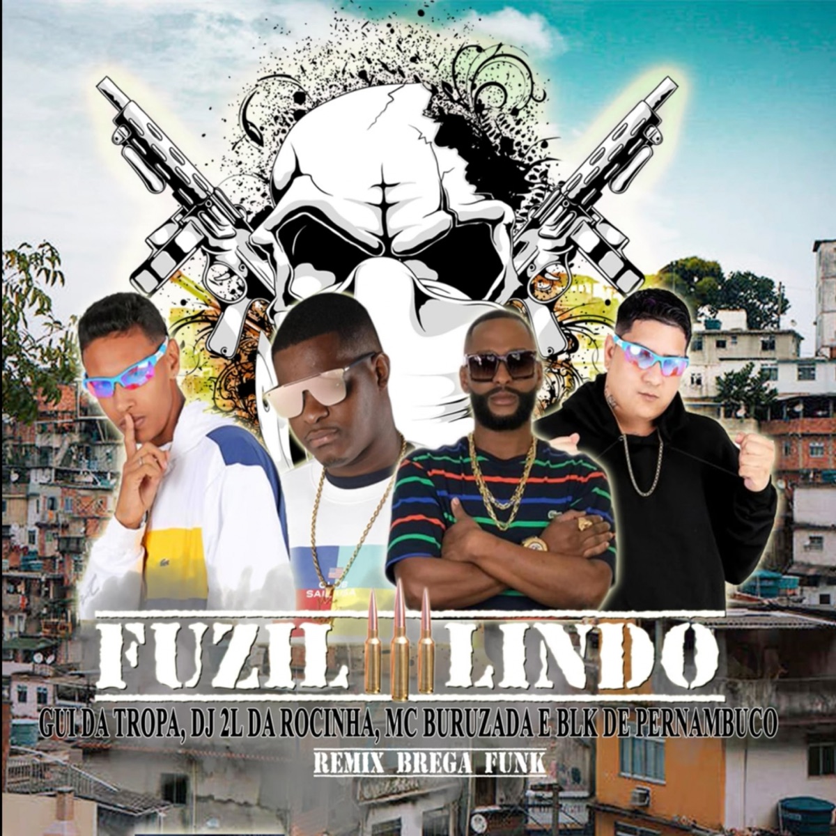 Fuzil Lindo (Remix Brega Funk) - Single by Gui da Tropa, Blk Pernambucano, MC Buruzada & DJ 2L da Rocinha album cover