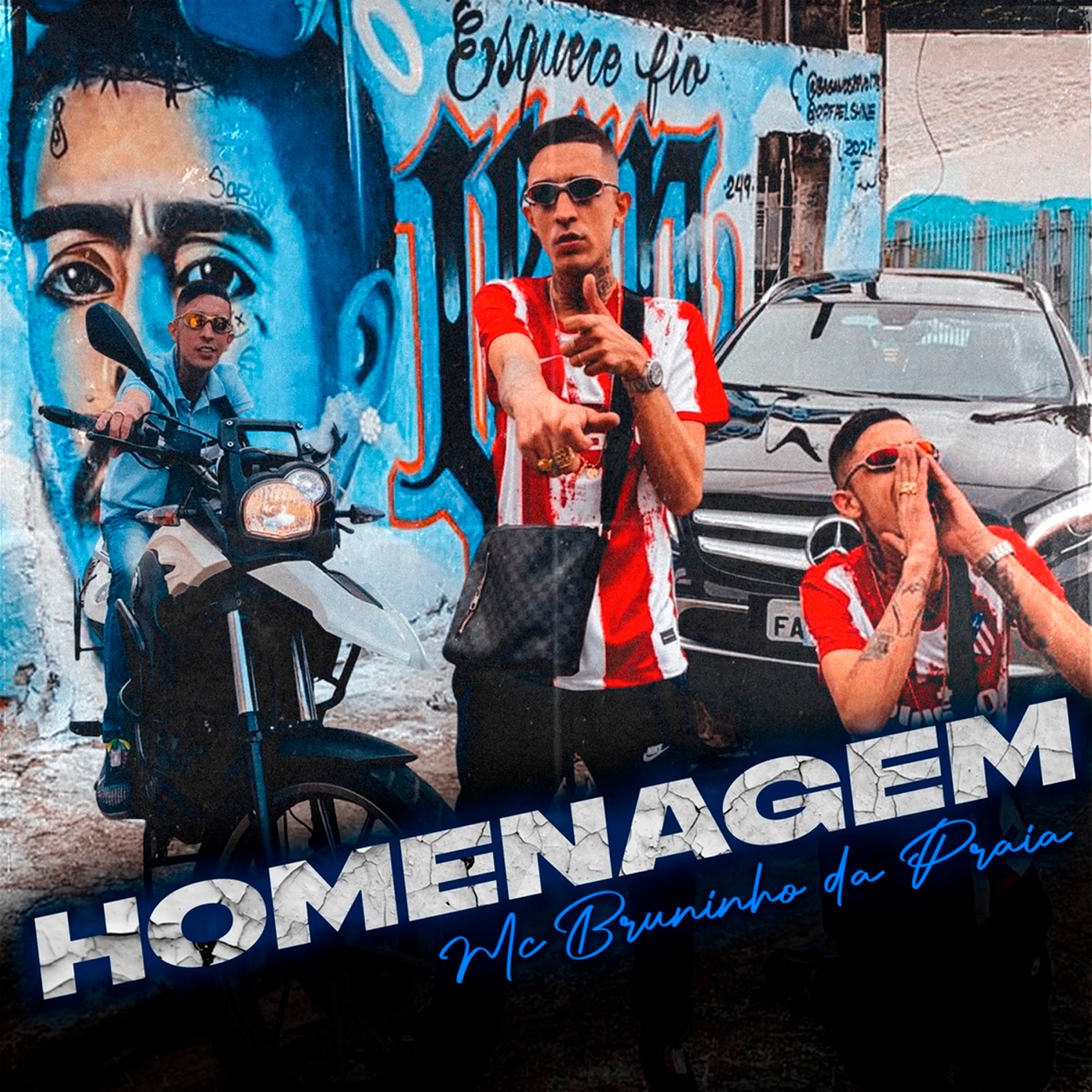 Homenagem (feat. DJ Glenner & DJ Feijão MPC) - Single by Mc Bruninho da Praia album cover
