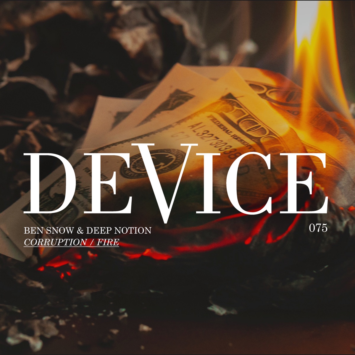 Corruption / Fire - Single by Ben Snow & Deep Notion album cover