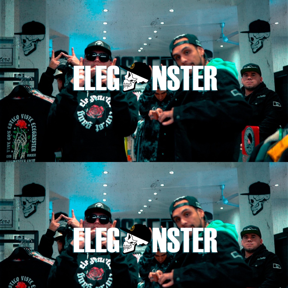 Cypher 001 Eleganster (feat. iQlover, Jarabe kidd, Wason Low Cali & Peckeño) - Single by Eleganster Music album cover