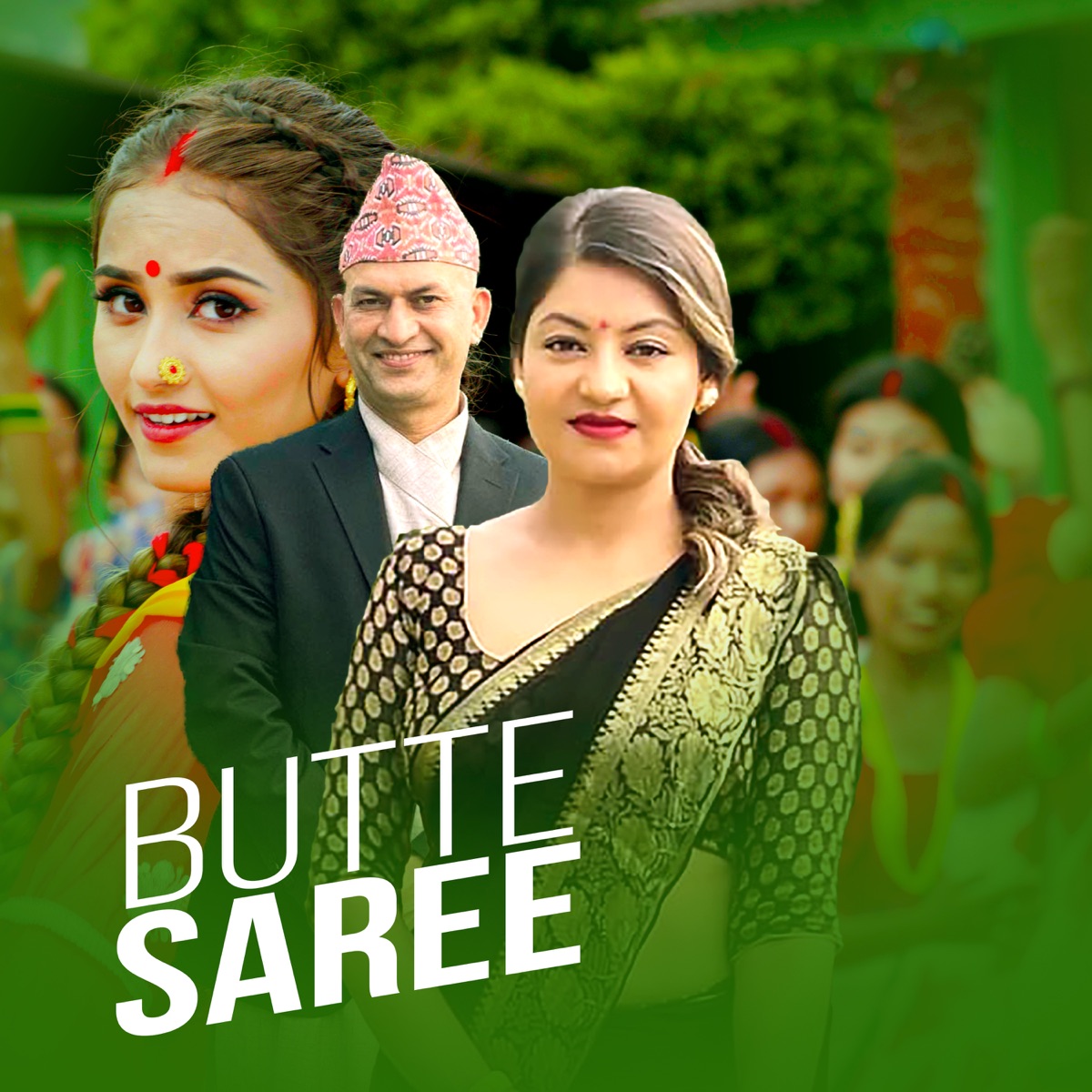 Butte Saree (feat. Nirmala Bhandari) - Single by Bhagawan Bhandari album cover