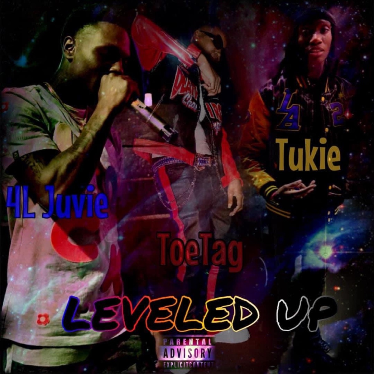Leveled Up (feat. 4L Juvie & Tukie) [Radio Edit] - Single by Toetag album cover