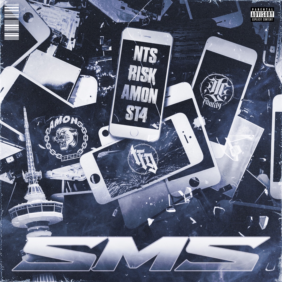 SMS (feat. Argy W & ST4) - Single by Amon 525, NTS & Risk album cover
