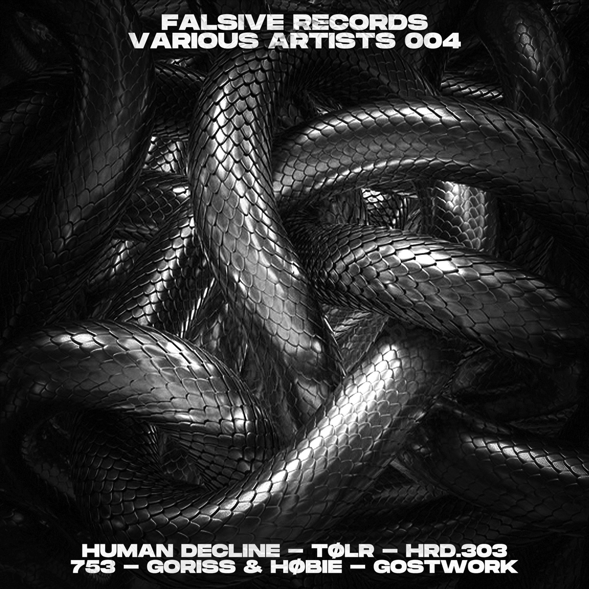 Falsive Records Va004 by Gostwork, TØLR, HRD.303, Goriss, Høbie, 753 & HUMAN DECLINE album cover