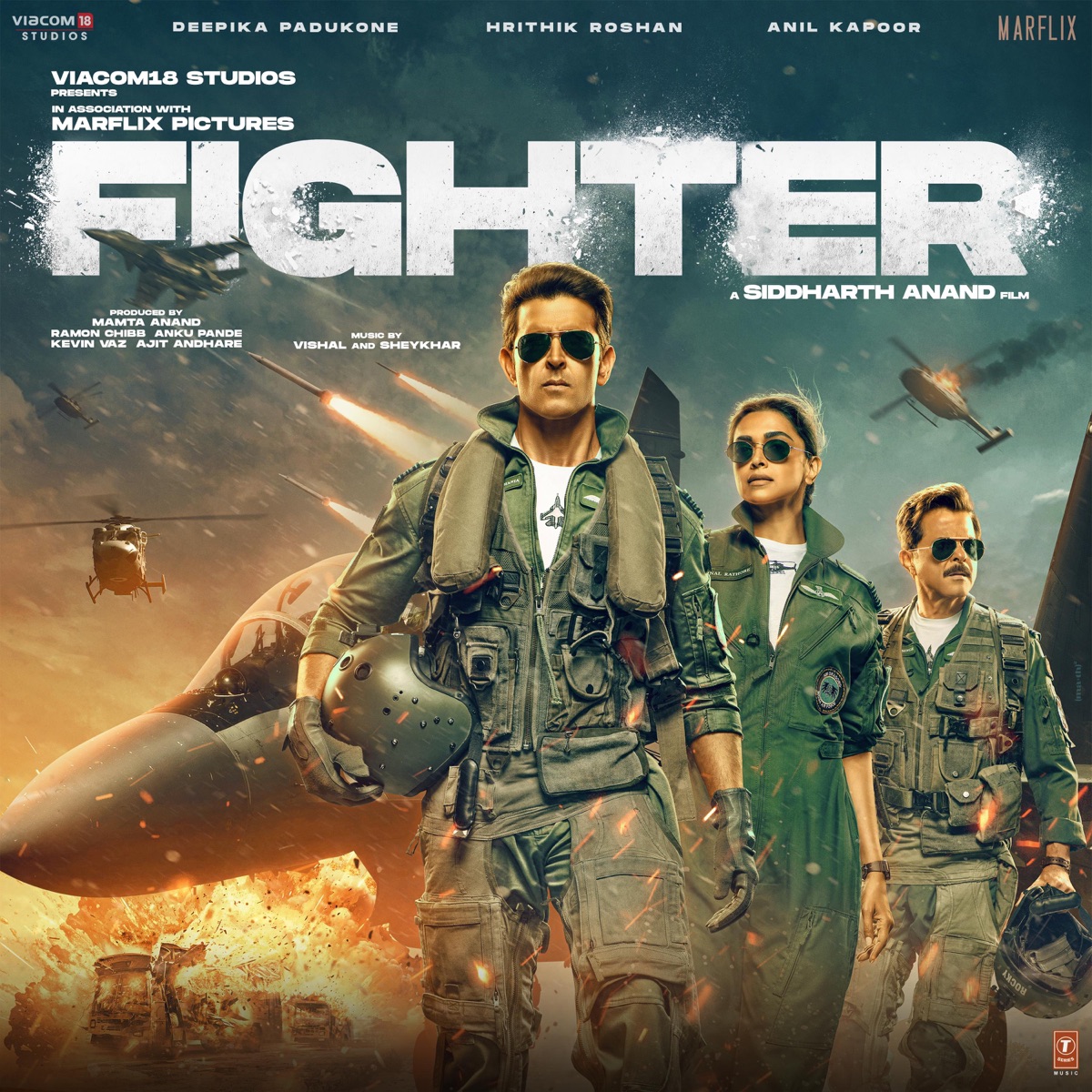 Fighter (Original Motion Picture Soundtrack) by Vishal & Shekhar, Kumaar, Mellow D & Vishal Dadlani album cover