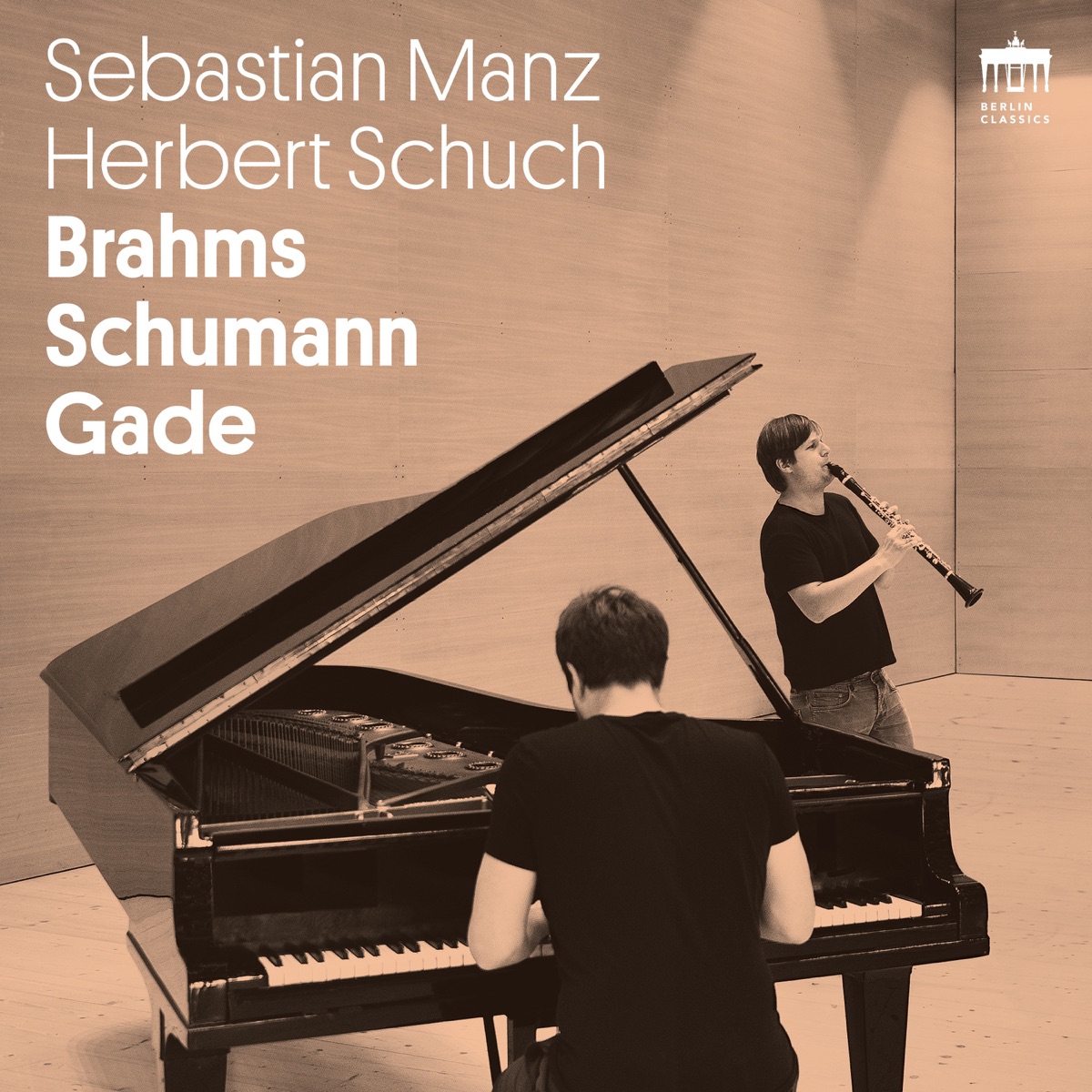 Brahms Schumann Gade by Sebastian Manz & Herbert Schuch album cover