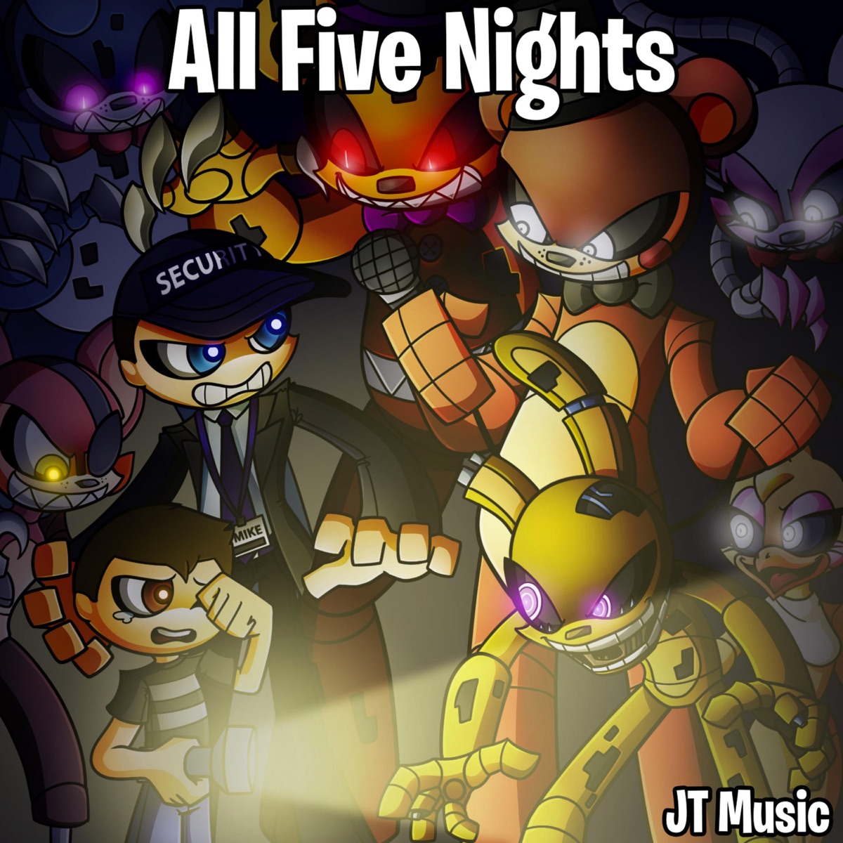 All Five Nights by JT Music album cover