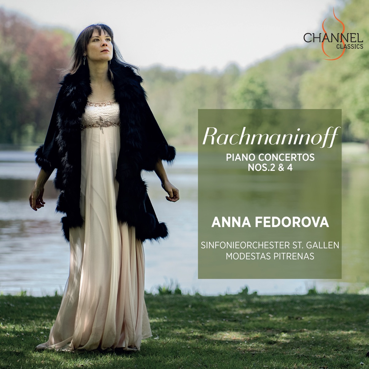 Rachmaninoff: Piano concertos Nos. 2 & 4 by Anna Fedorova, Sinfonieorchester St. Gallen & Modestas Pitrenas album cover