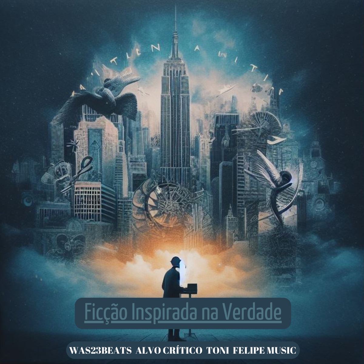 Ficção Inspirada na Verdade (feat. Was23beats, FELIPE RODRIGUES MUSIC & Toni) - Single by Alvo Crítico album cover