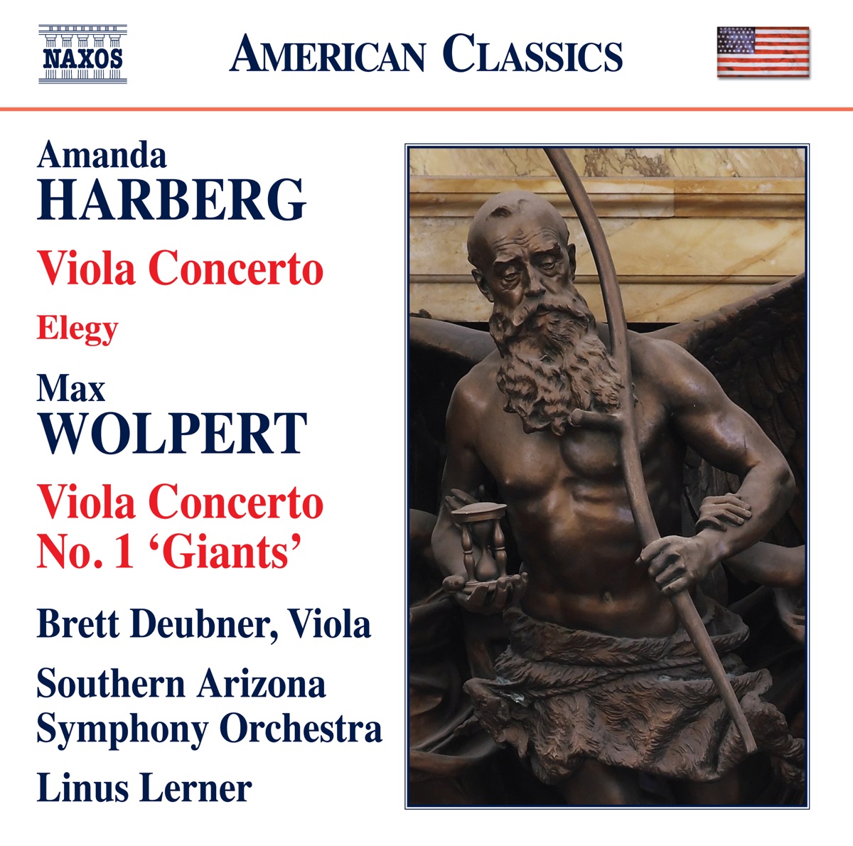 Amanda Harberg: Viola Concerto & Elegy - Max Wolpert: Viola Concerto No. 1 by Brett Deubner, Southern Arizona Symphony Orchestra & Linus Lerner album cover