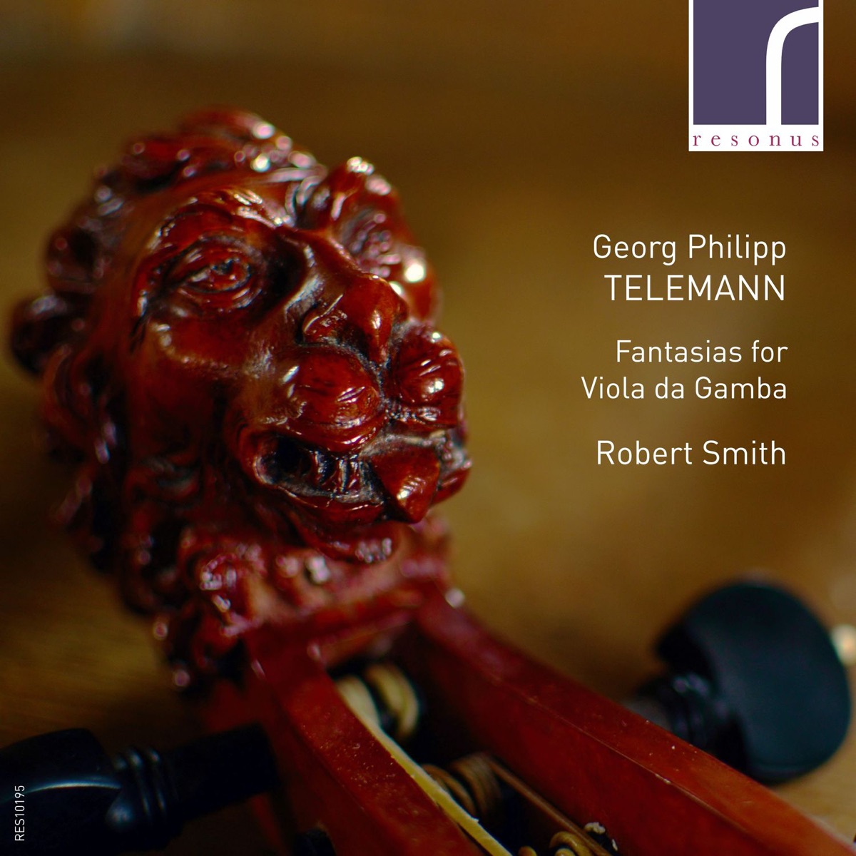 Telemann: Fantasias for Viola da Gamba by Robert Smith album cover