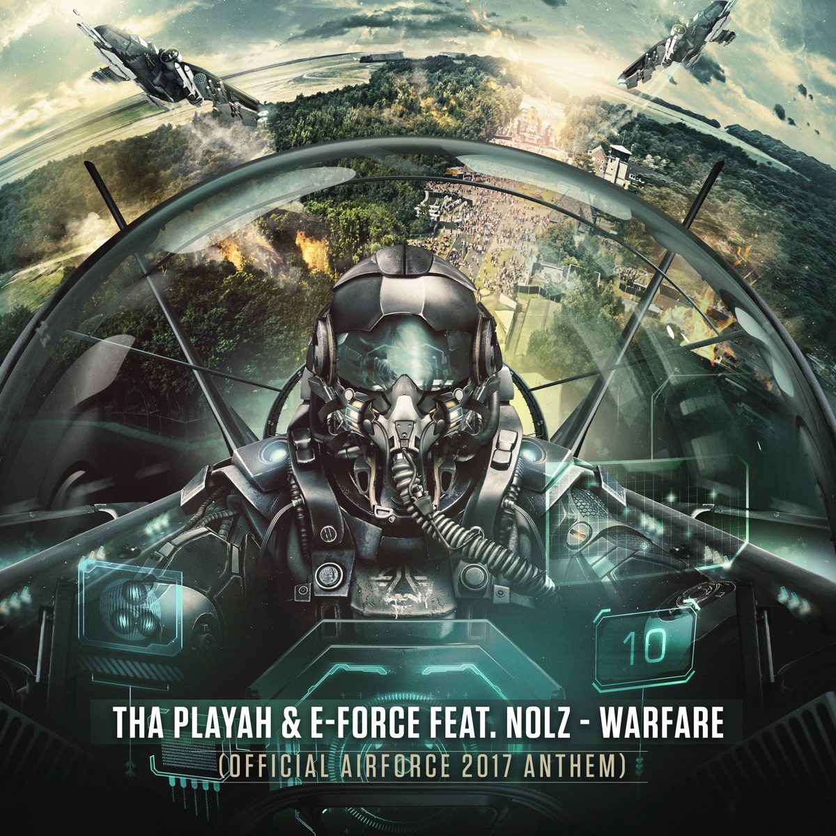 Warfare (feat. Nolz) [Official Airforce 2017 Anthem] - Single by Tha Playah & E-Force album cover