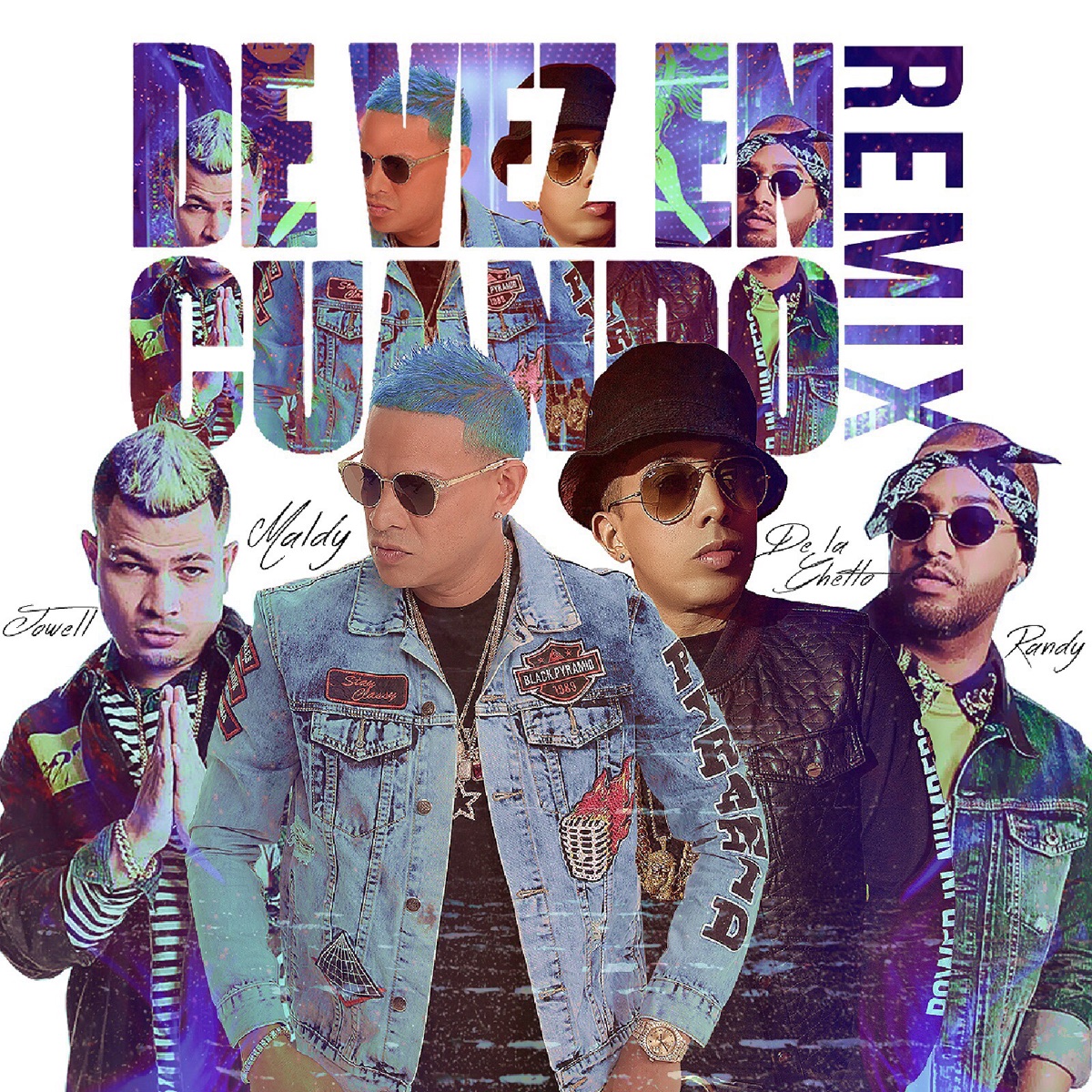 De Vez En Cuando Remix (feat. De La Getto, Jowell & Randy) - Single by Maldy album cover