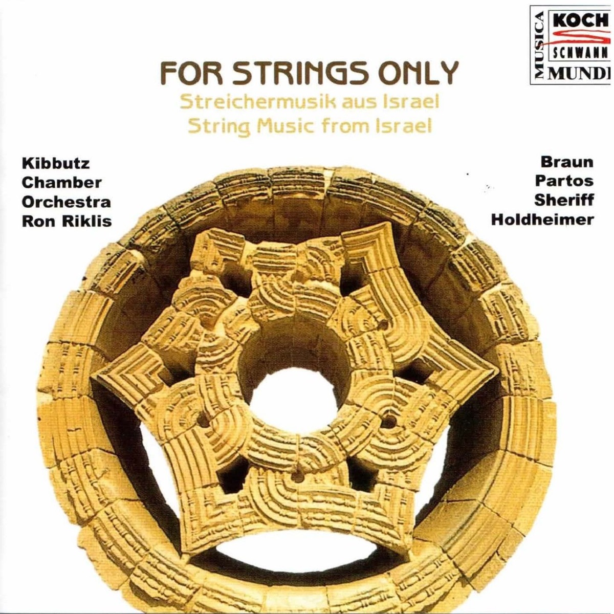 For Strings Only (String Music from Israel) by Shalom Ronly Riklis & Israel Kibbutz Chamber Orchestra album cover