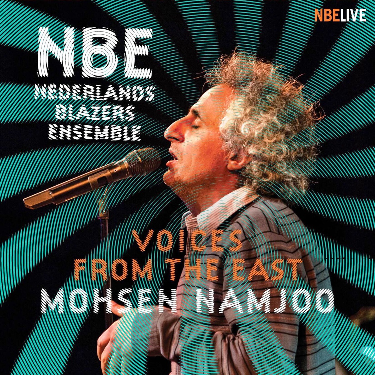 Voices From The East (Live) by Mohsen Namjoo & Nederlands Blazers Ensemble album cover