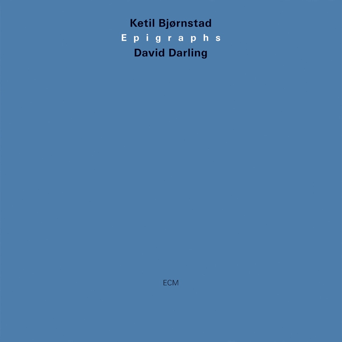Epigraphs by David Darling & Ketil Bjørnstad album cover