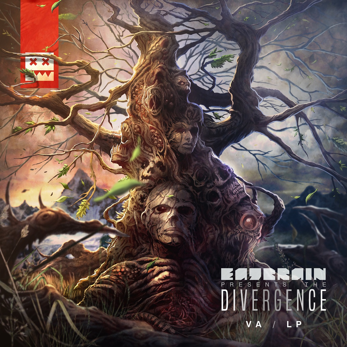 Divergence Lp by Jade, Task Horizon, Tobax, Gancher & Ruin, Fragz, Agressor Bunx, Hijak MC, Kursiva, Redpill, Dabs, Mark Galaxy, L 33, Kol-T, Cod3x, mizo, A.M.C, Gydra & Mindscape album cover