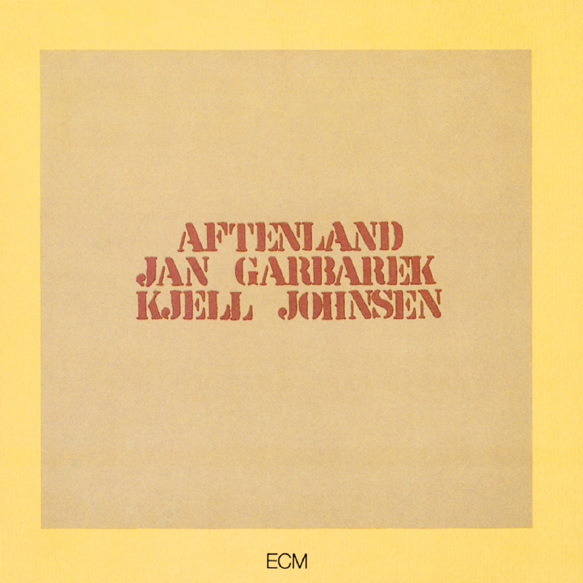 Aftenland by Jan Garbarek & Kjell Johnsen album cover