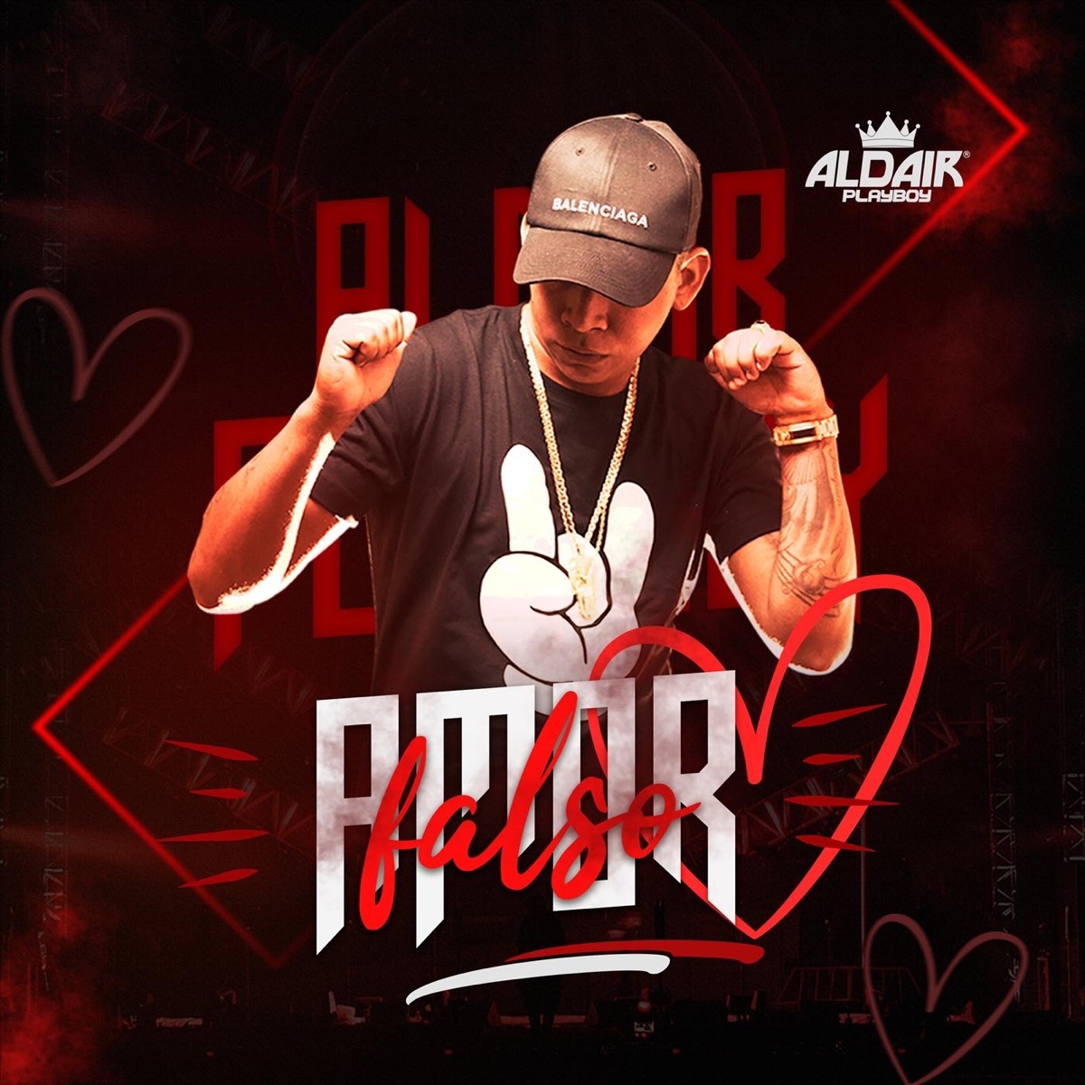 Amor Falso - Single by Aldair Playboy album cover