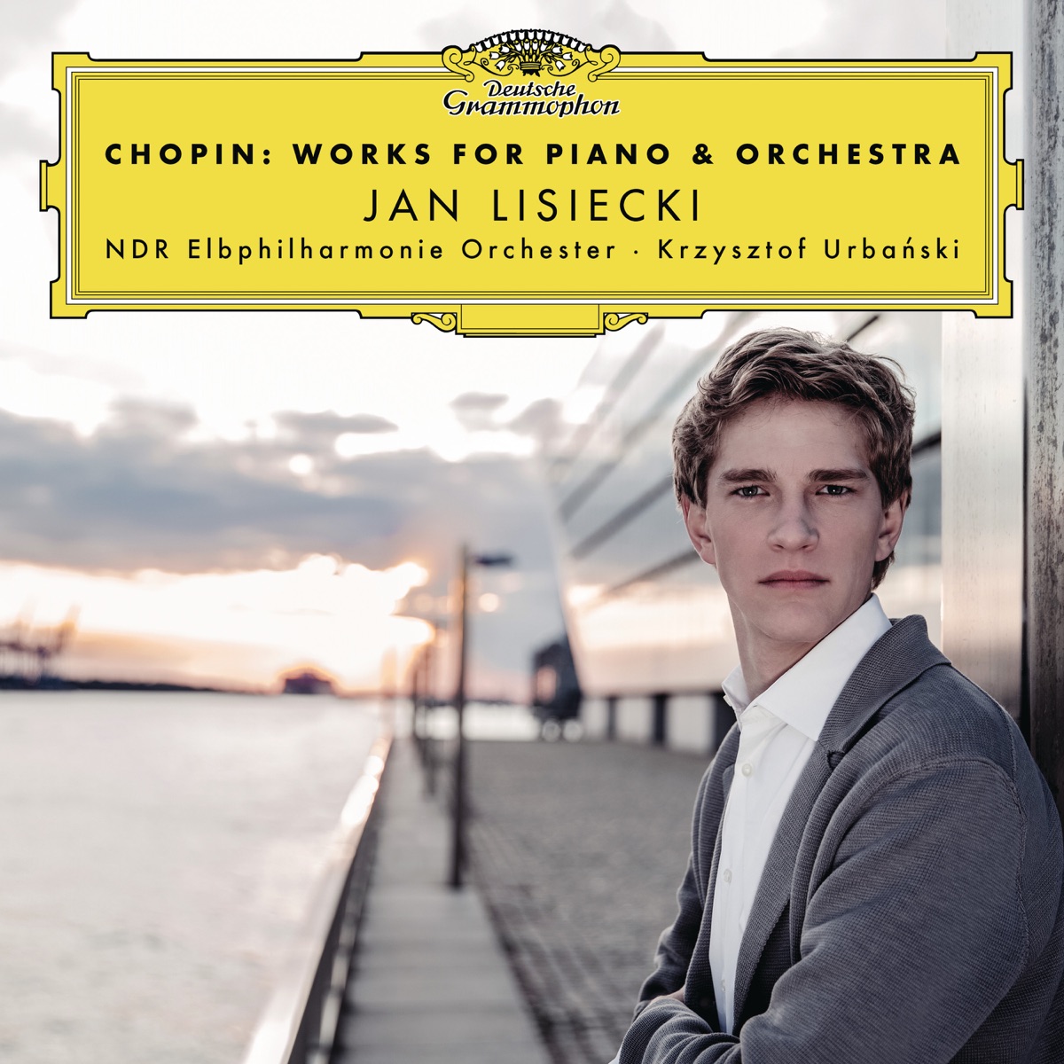Chopin: Works for Piano & Orchestra by Jan Lisiecki, NDR Elbphilharmonie Orchester & Krzysztof Urbański album cover