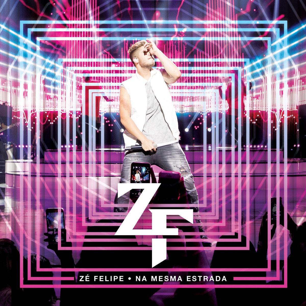 Na Mesma Estrada (Ao Vivo) by Zé Felipe album cover
