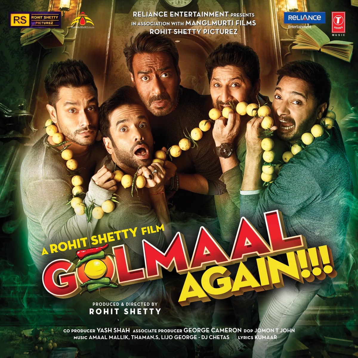 Golmaal Again!!! (Original Motion Picture Soundtrack) by Amaal Mallik, S.S. Thaman & Lijo George-Dj Chetas album cover