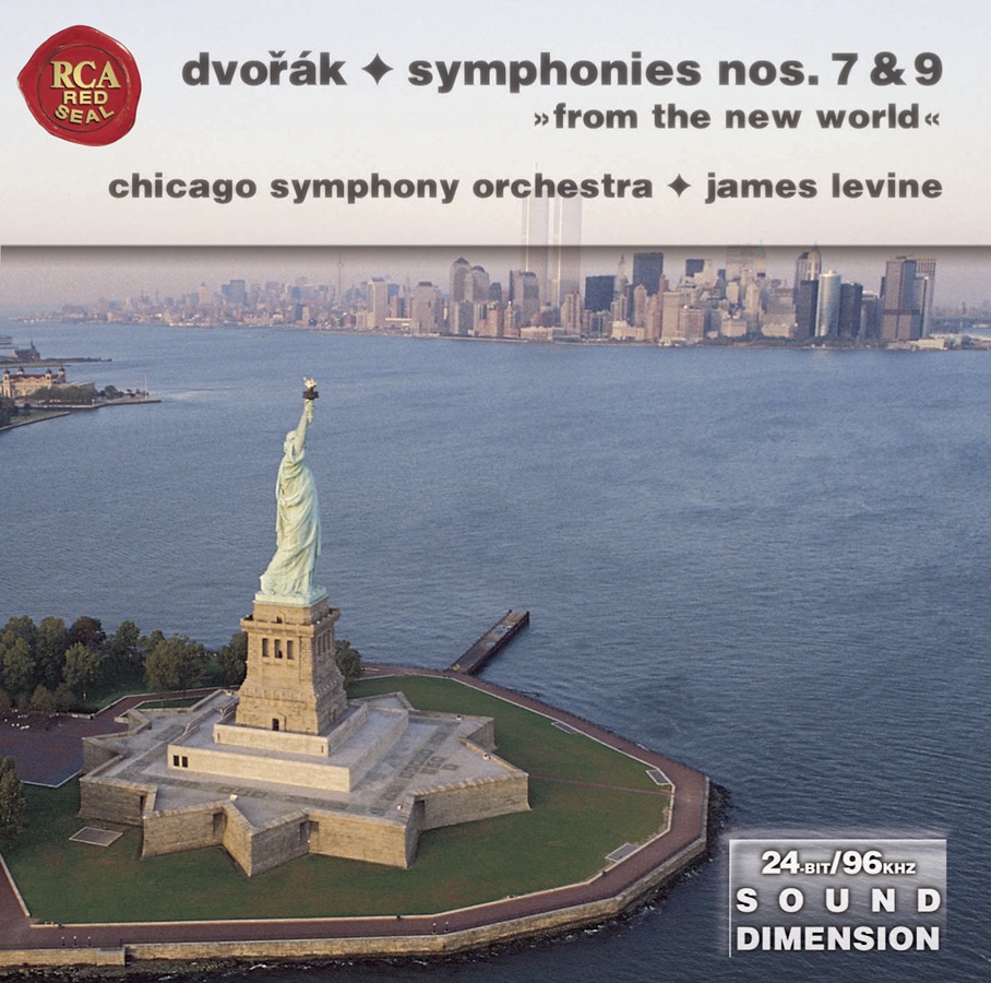 Dvořák: Symphonies Nos. 7 & 9 by James Levine & Chicago Symphony Orchestra album cover