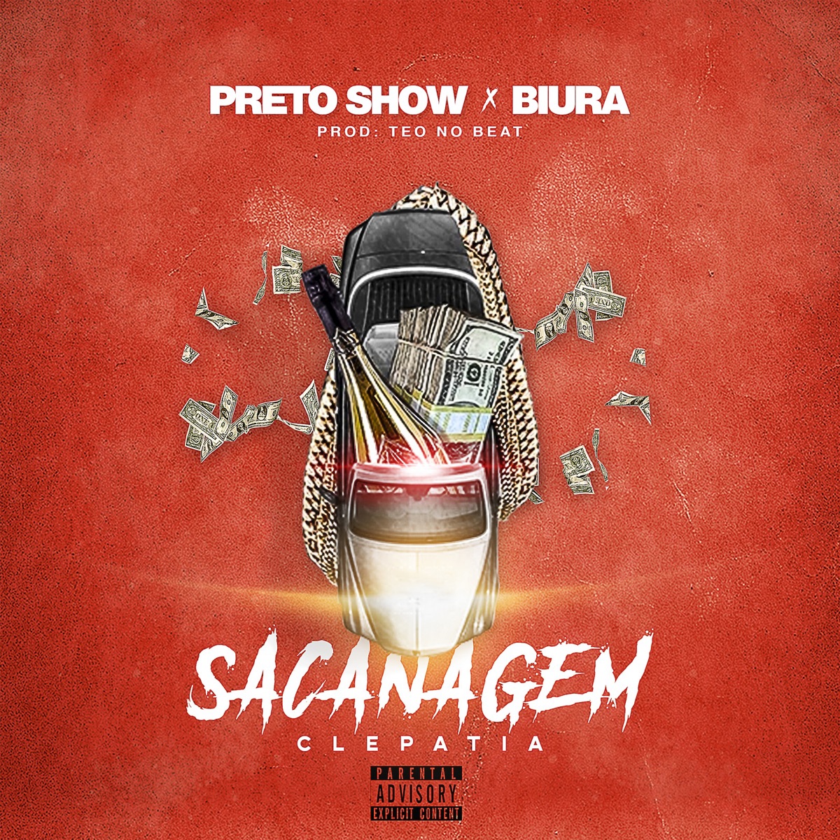 Sacanagem Clepatia - Single by Preto Show & Biura album cover