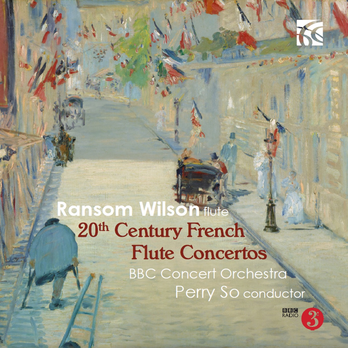 20th Century French Flute Concertos by Ransom Wilson, BBC Concert Orchestra & Perry So album cover