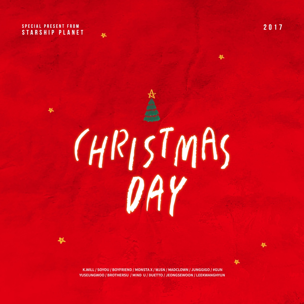 Christmas Day - Single by K.Will, SoYou, BOYFRIEND, MONSTA X, WJSN, Mad Clown, Junggigo, #GUN, Yu Seung Woo, BrotherSu, MIND U, Duetto, JEONG SEWOON & LEE KWANGHYUN album cover