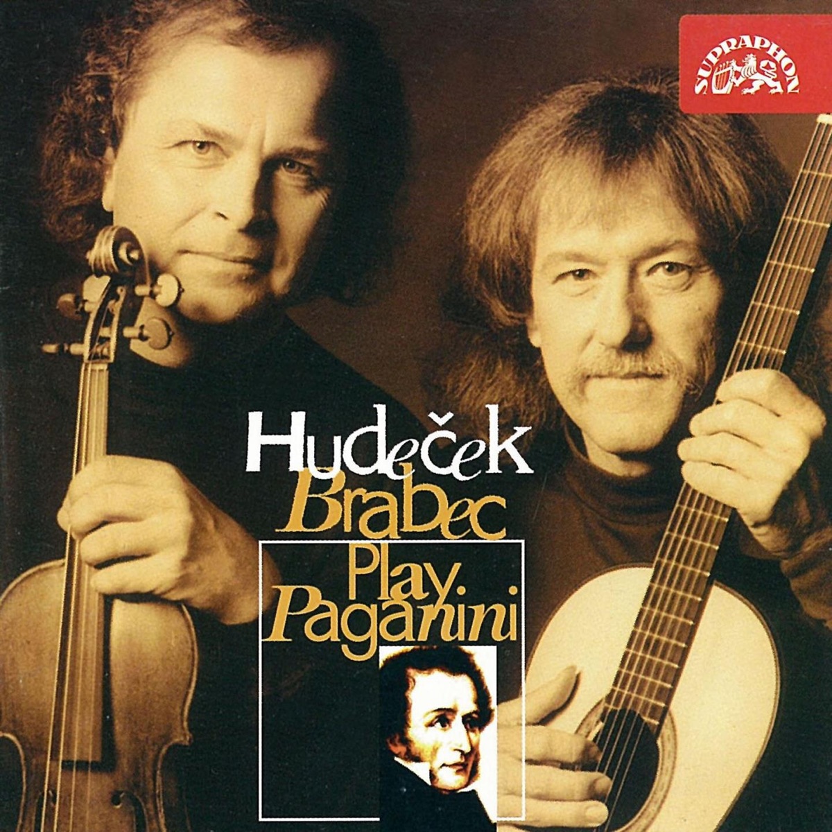 Hudeček and Brabec Play Paganini by Lubomír Brabec & Václav Hudeček album cover