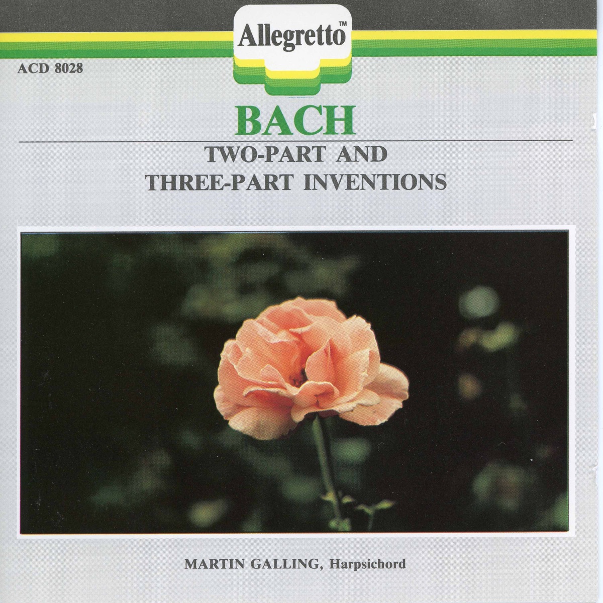Bach: 2-Part & 3-Part Inventions by Martin Galling album cover