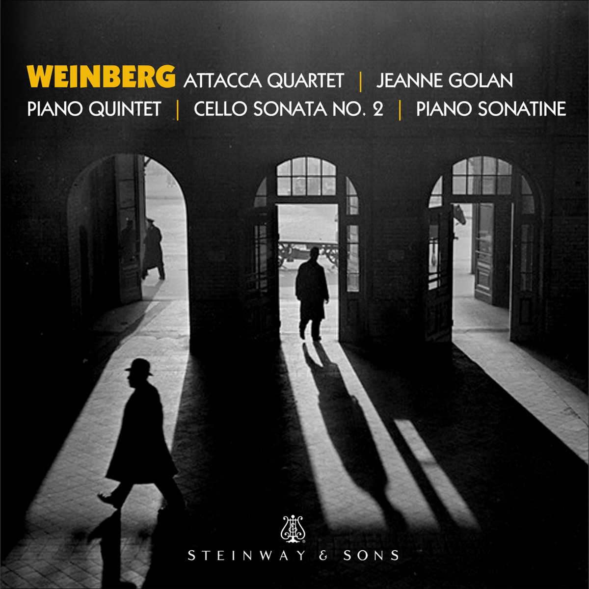 Weinberg: Piano Quintet, Piano Sonatina & Cello Sonata No. 2 by Jeanne Golan & Attacca Quartet album cover