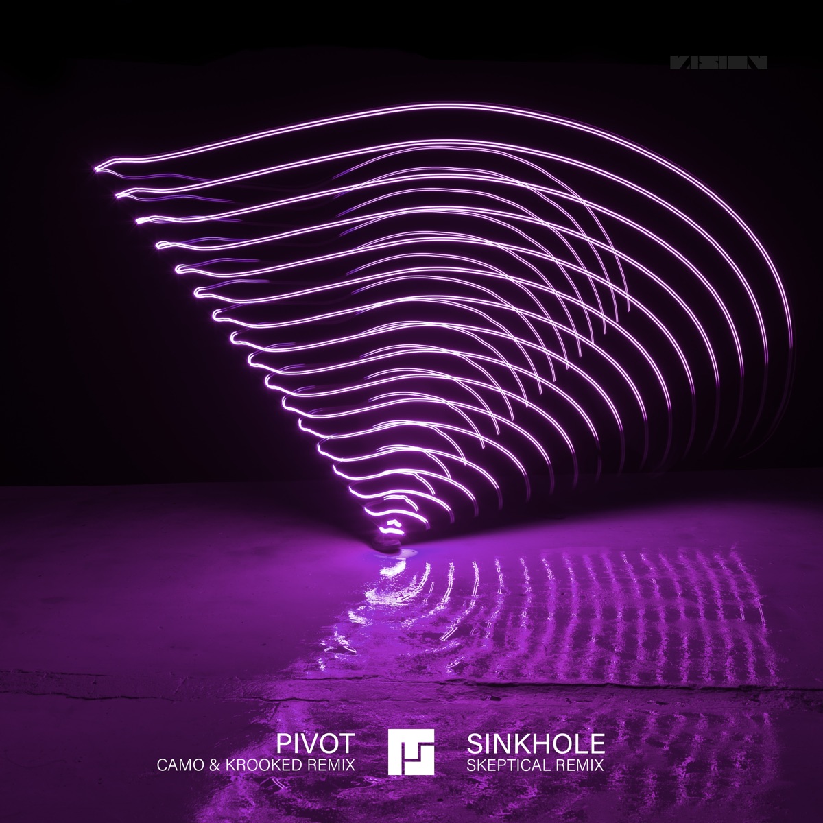 Pivot (Camo & Krooked Remix / Sinkhole (Skeptical Remix) - Single by Mefjus, Camo & Krooked & Skeptical album cover