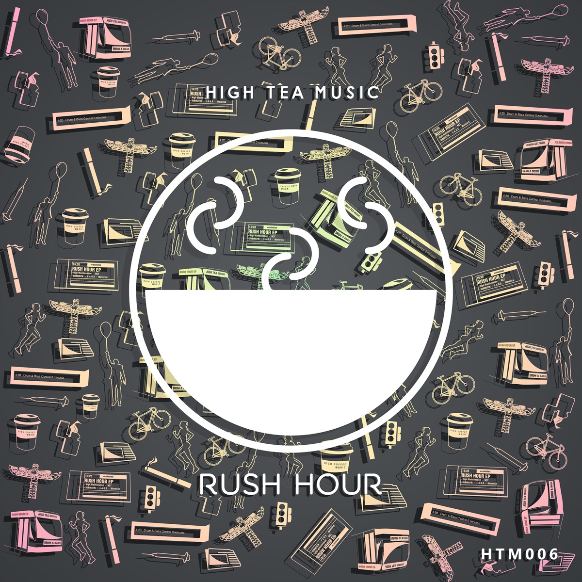 High Tea Music: Rush Hour - EP by High Maintenance, Maverick, L.A.O.S, Submatik & NCT album cover