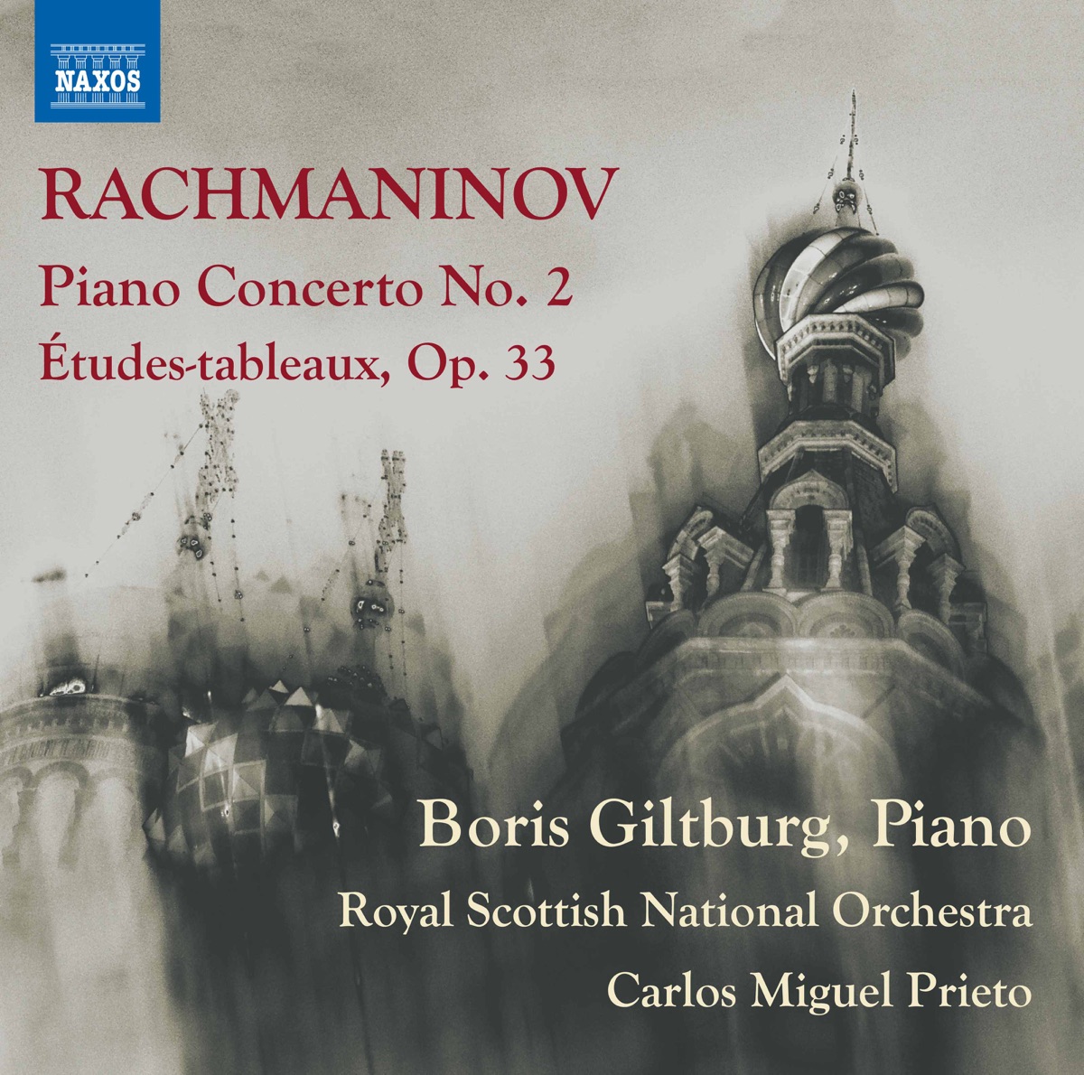 Rachmaninov: Piano Concerto No. 2 in C Minor, Op. 18 & Études-tableaux, Op. 33 by Boris Giltburg, Royal Scottish National Orchestra & Carlos Miguel Prieto album cover